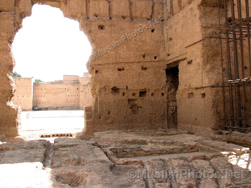 Entrance of the audience pavillion at the Badi palace