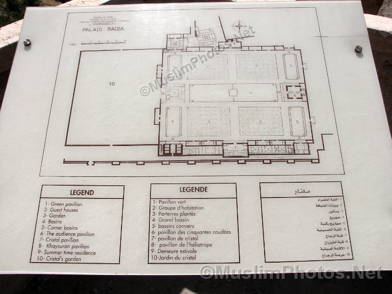 Map of the Badi palace