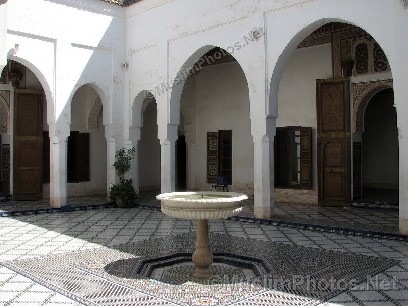 A fountain in the Bahia Palace