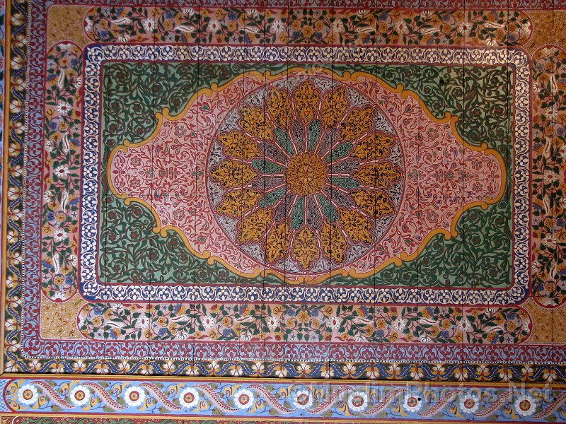 Details of a part of a ceiling of the Bahia Palace